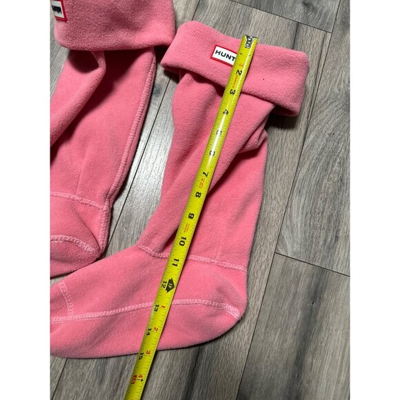 Hunter Womens Pink Fleece Boot Socks - Size M - Picture 2 of 3